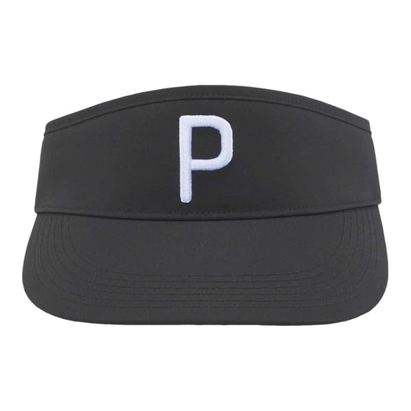 Puma Broderad Logotyp Golfvisir En Storlek Svart/Vit Black/White One Size