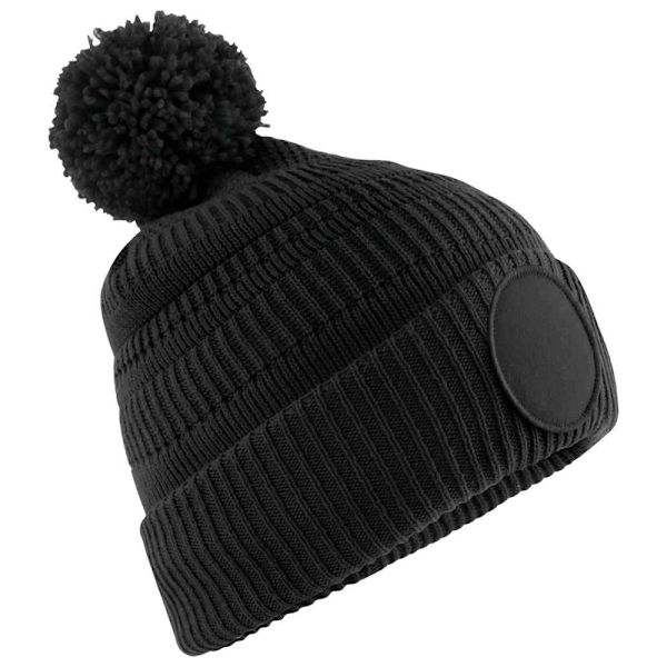 Beechfield Herr Patch Mössa One Size Svart Black One Size