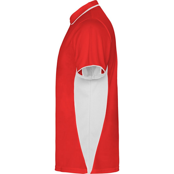 Roly Unisex Vuxen Montmelo Kortärmad Sportpolotröja XL Röd Red/White XL