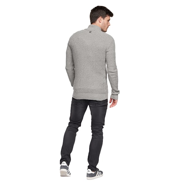 Duck and Cover Mens Gardfire Knitted Jumper S Grey Marl Grey Marl S