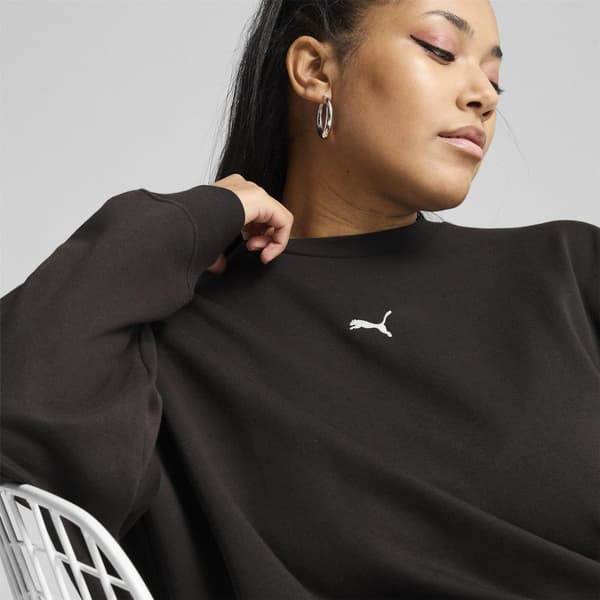 Puma Oversized Tröja för Dam 14 UK Svart Black 14 UK