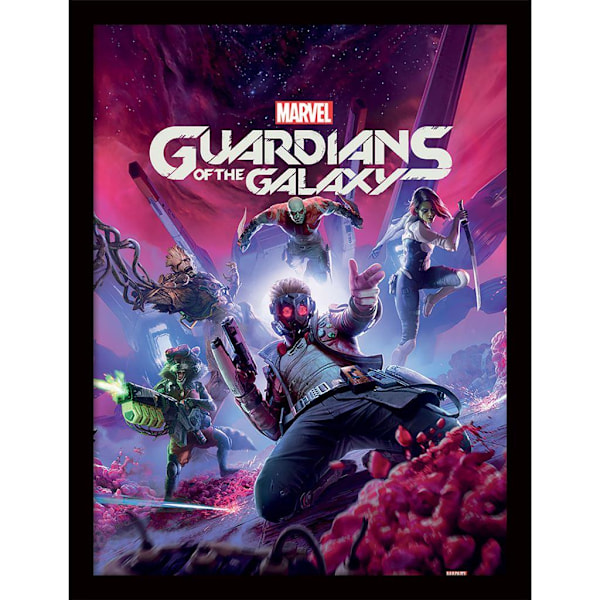 Guardians Of The Galaxy Gamerverse Inramad Poster 40cm x 30cm Mu Multicoloured 40cm x 30cm