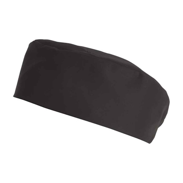 Le Chef Unisex Vuxen Enfärgad Kockmössa M Svart Black M