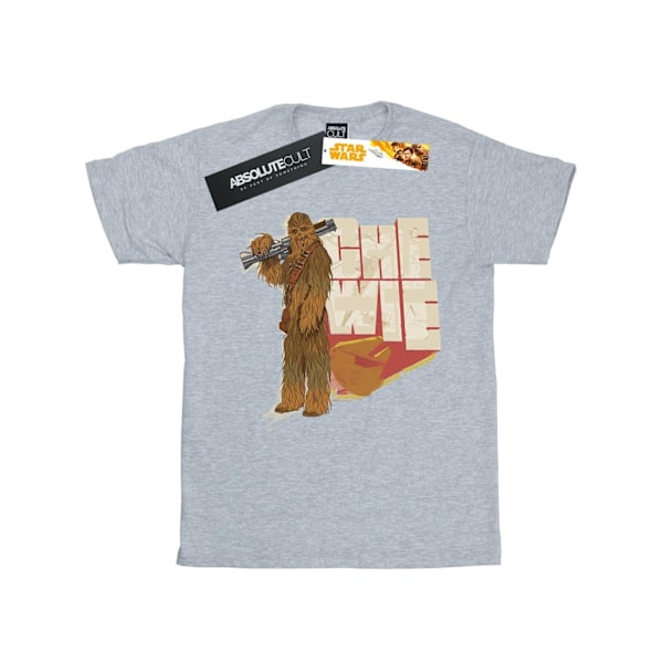 Star Wars Girls Solo Chewie Falcon Bomull T-shirt 12-13 år S Sports Grey 12-13 Years