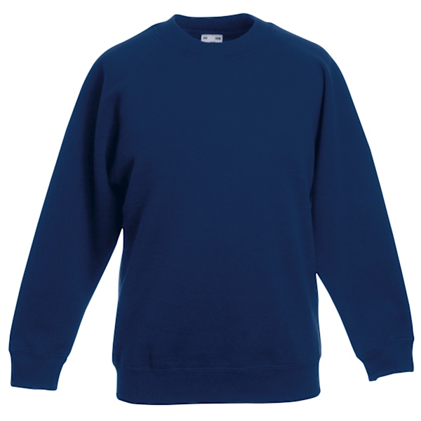 Fruit Of The Loom Barnkläder Unisex Raglanärm Sweatshirt (2-pack) Navy 7-8