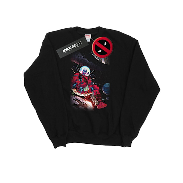 Marvel Deadpool Astronaut Sweatshirt för män, M, svart Black M