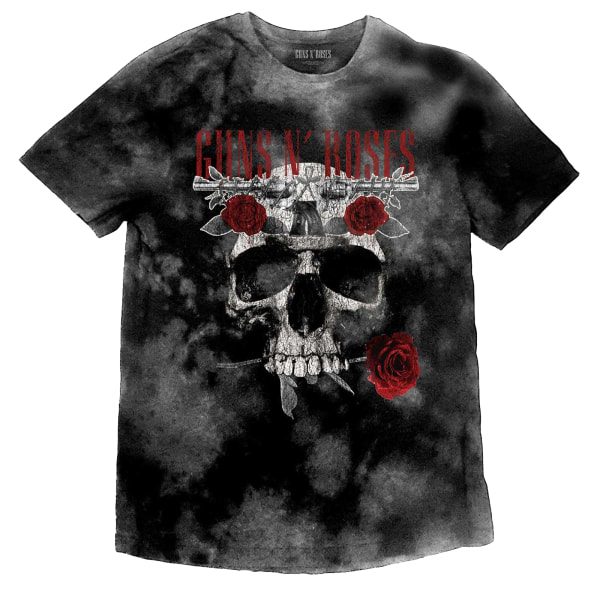Guns N Roses Unisex Vuxen Flower Skull T-Shirt XL Grå Grey XL