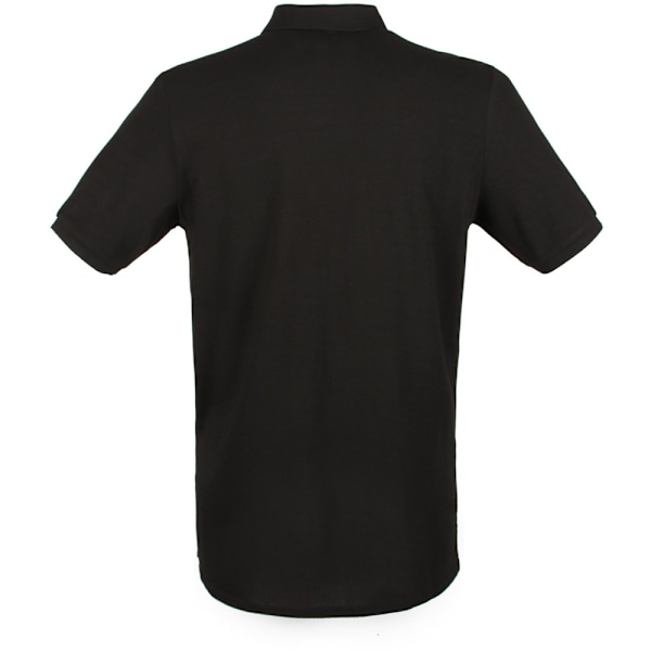 Henbury Herr Modern Fit Bomullspiké Poloskjorta M Svart Black M