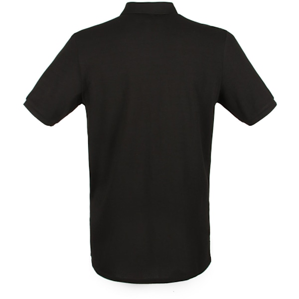 Henbury Herr Modern Fit Bomullspiké Poloskjorta XXL Svart Black XXL