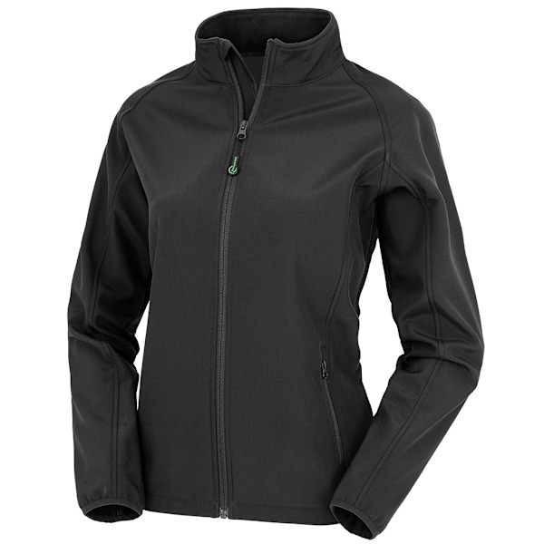 Result Äkta Återvunnen Dam/Dam Softshell Tryckbar Jacka Black M