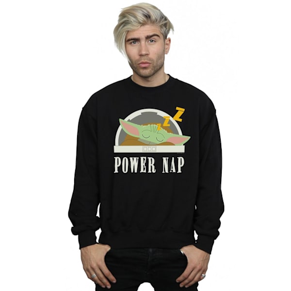 Star Wars The Mandalorian Power Nap Barn Sweatshirt för män 4XL B Black 4XL