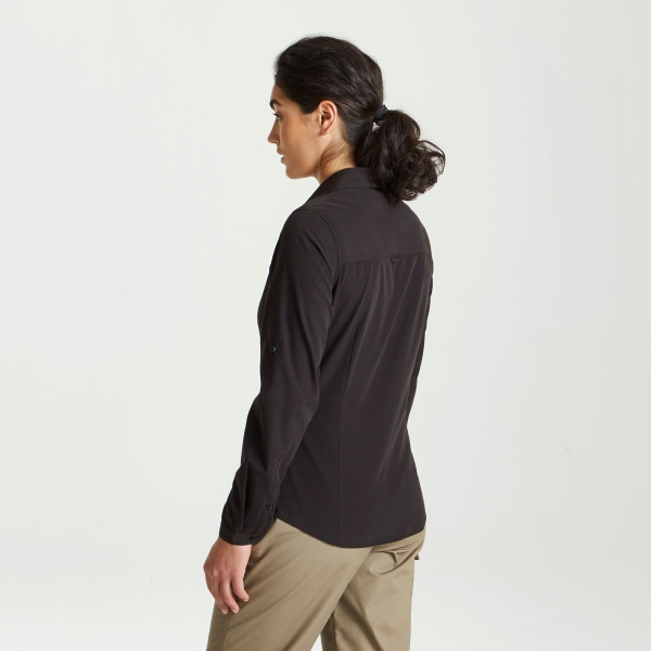 Craghoppers Kvinnor/Dam Expert Kiwi långärmad skjorta 8 UK B Black 8 UK