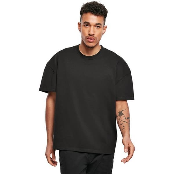 Bygg ditt varumärke Herr Plain Ultra Heavyweight T-shirt S Svart Black S