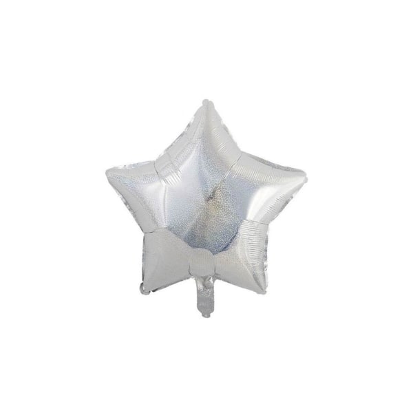 Realmax holografisk folieballong (förpackning med 10) One Size Silver Silver One Size