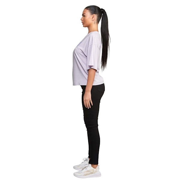 SikSilk Dam/Dam Varsity Crop T-Shirt 6 UK Lila Purple 6 UK
