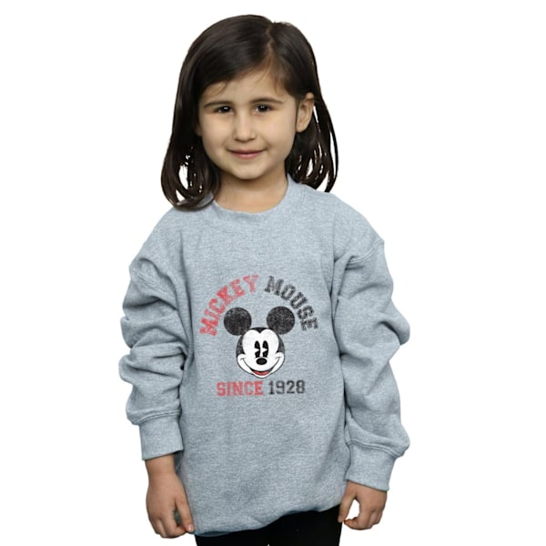 Disney Girls Minnie Mouse Sedan 1928 Sweatshirt 9-11 År Spor Sports Grey 9-11 Years