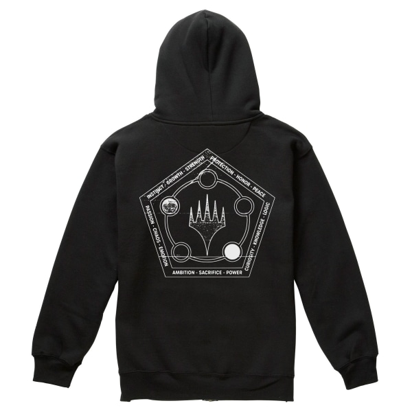 Magic The Gathering Mana Wheel Retro Hoodie med dragkedja XXL B Black XXL