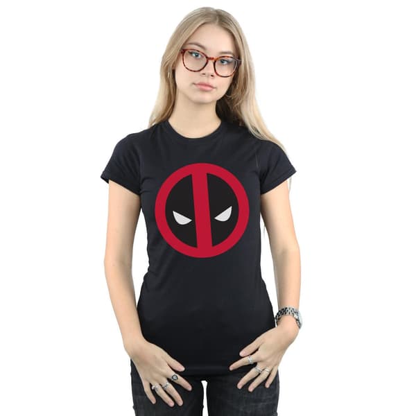 Marvel Dam/Dam Deadpool Stor Ren Logotyp Bomulls T-shirt S Black S