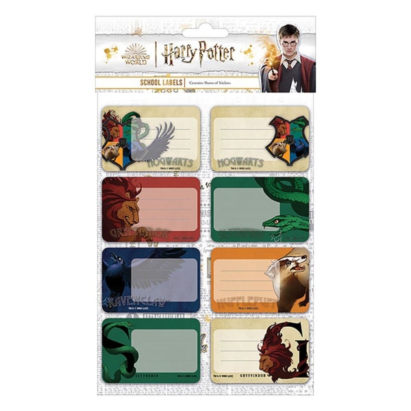 Harry Potter Intricate Houses självhäftande set (förpackning med Multicoloured One Size