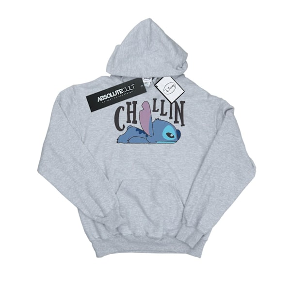 Disney Herr Lilo And Stitch Chillin Hoodie S Sports Grey Sports Grey S