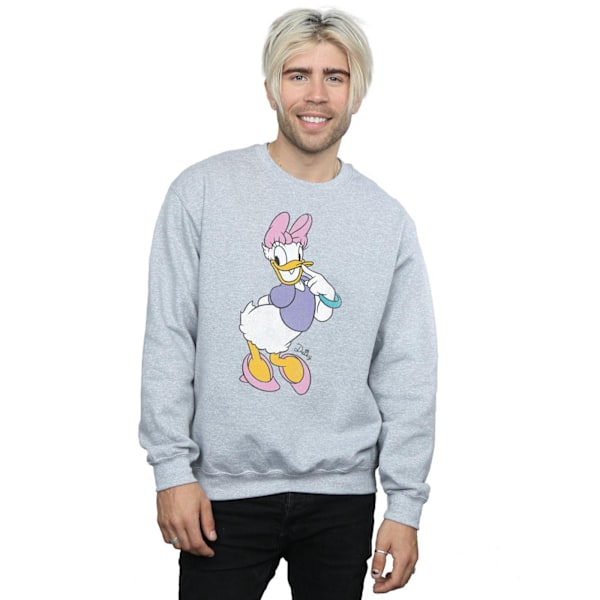 Disney Classic Daisy Duck Sweatshirt M Sports Grey för män Sports Grey M