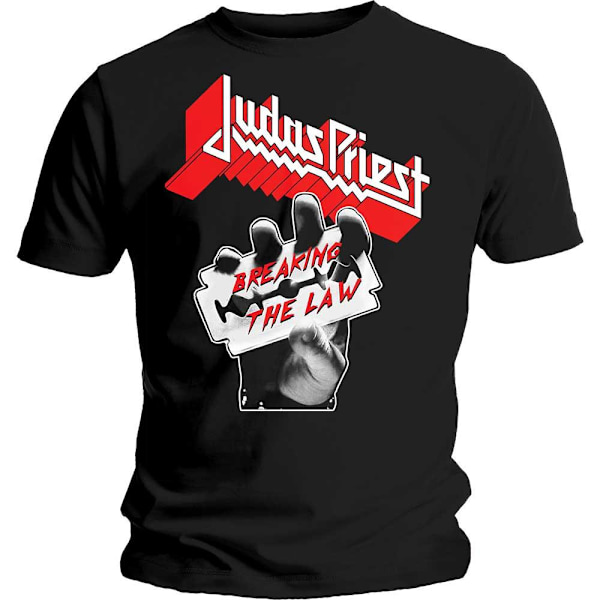 Judas Priest Unisex Adult Breaking The Law Bomull T-shirt M Svart Black M
