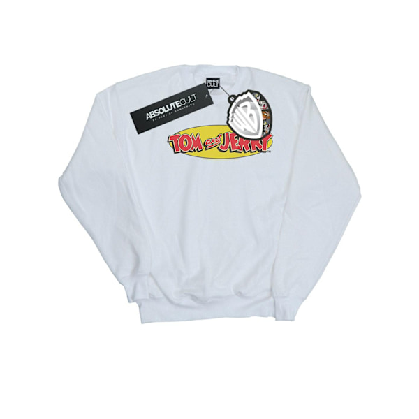 Tom And Jerry Herr Inline Logo Sweatshirt S Vit White S