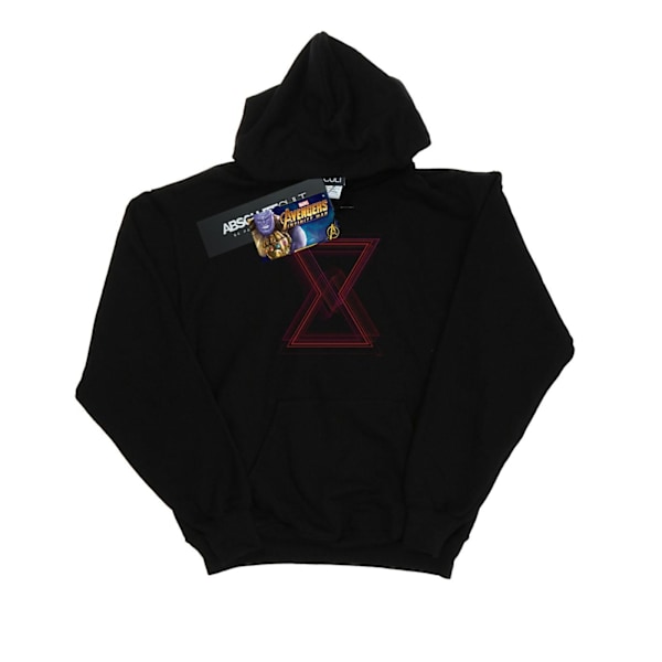 Marvel Boys Avengers Infinity War Black Widow Lines Hoodie 12-13 år Black 12-13 Years