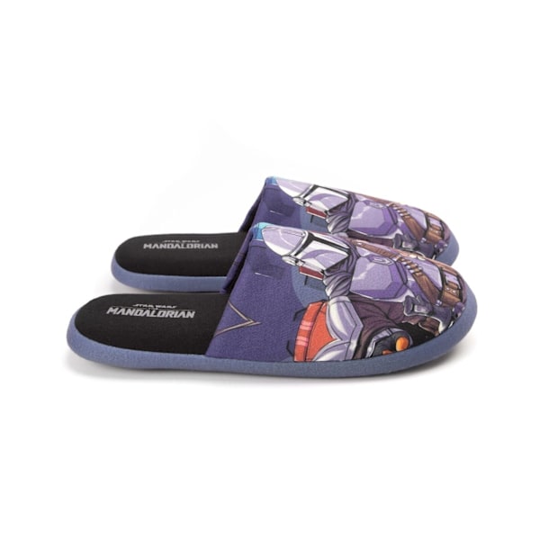 Star Wars: The Mandalorian Herrslippers för Män 11 UK-12 UK Svart/Blå Black/Blue 11 UK-12 UK
