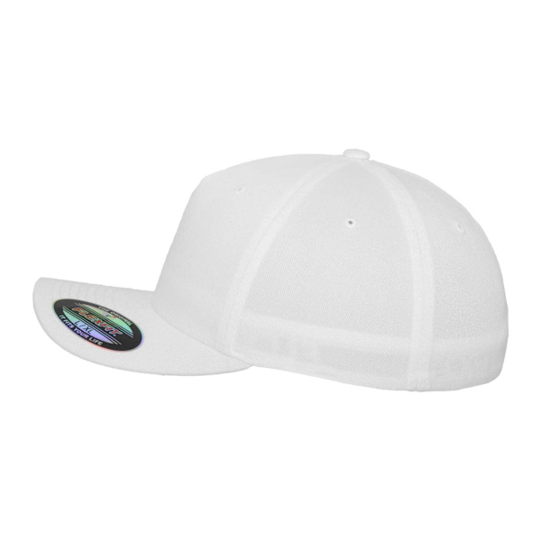 Flexfit 5-panels baseballkeps S-M Vit White S-M
