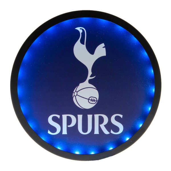 Tottenham Hotspur FC LED Metal Plaque One Size Marin/Vit Navy/White One Size