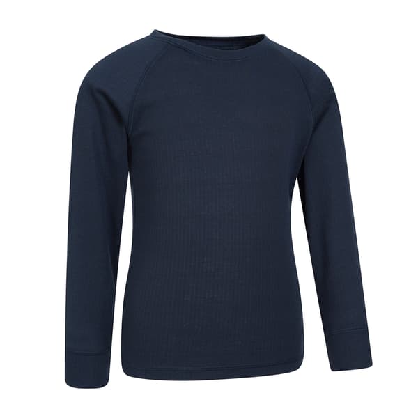 Mountain Warehouse Talus Rundhals Base Layer T-shirt för Barn Navy 7-8 Years