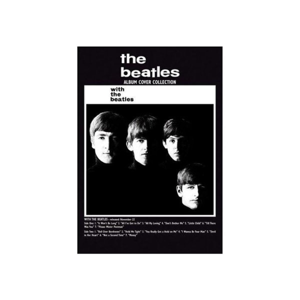 The Beatles With The Beatles Album Vykort 150mm x 105mm Svart Black/White 150mm x 105mm