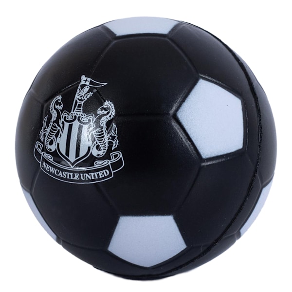 Newcastle United FC Crest Stressboll En Storlek Svart/Vit Black/White One Size