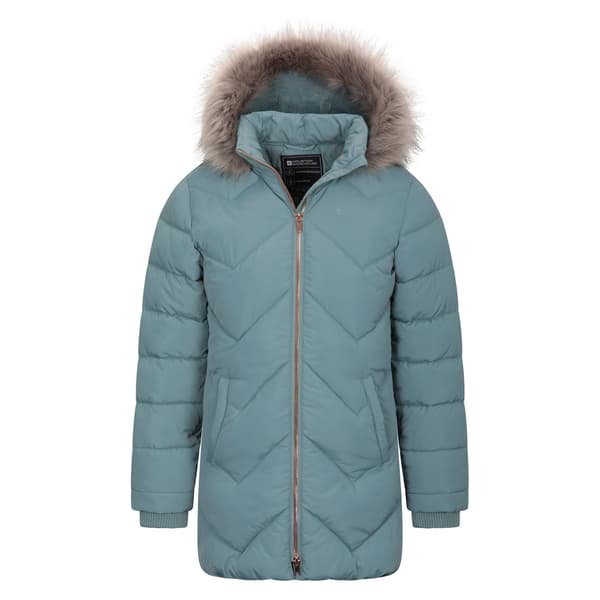 Mountain Warehouse Galaxy Vadderad Vattenavvisande för Barn Teal 9-10 Years