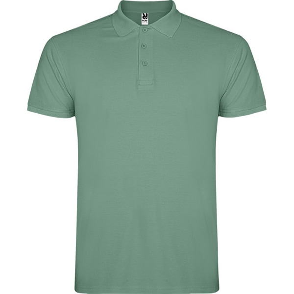 Roly Herr Star Kortärmad Pikétröja XL Mörk Mint Dark Mint XL