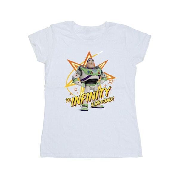 Disney Womens/Ladies Toy Story Buzz To Infinity Bomull T-shirt White M