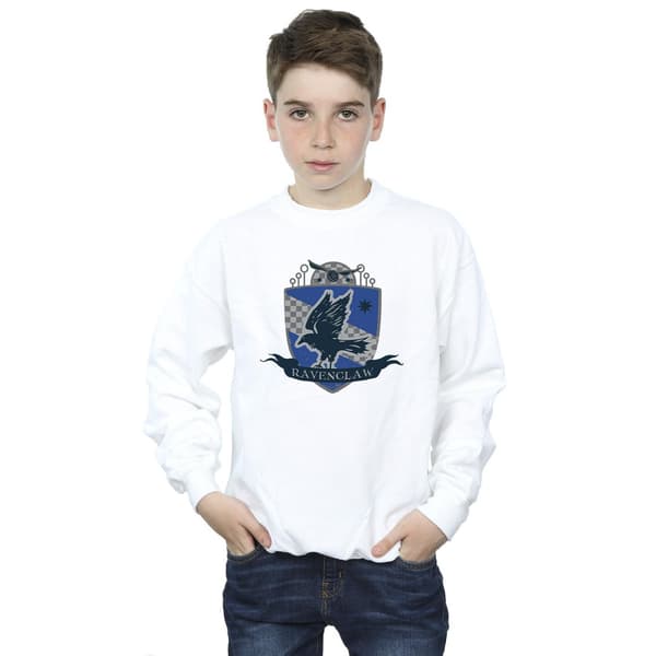 Harry Potter Pojkar Ravenclaw Bröstmärke Tröja 3-4 År Vit White 3-4 Years