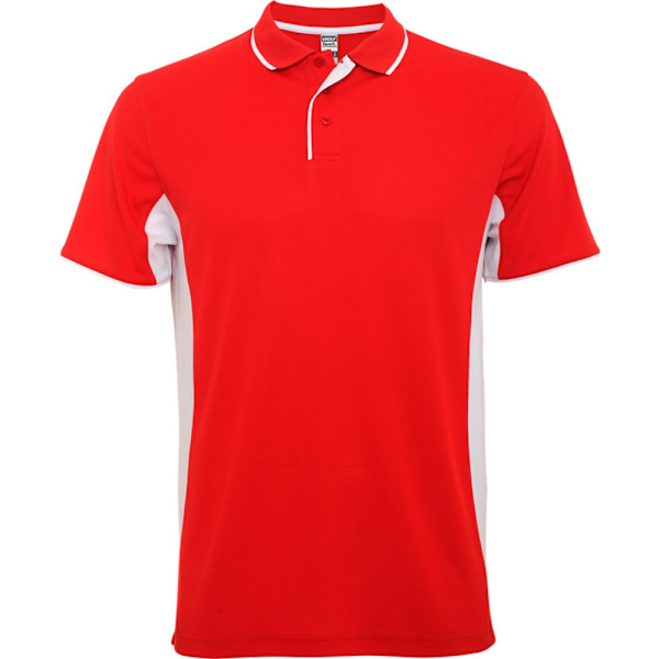 Roly Unisex Montmelo Kortärmad Sport Polotröja M Röd/Vit Red/White M