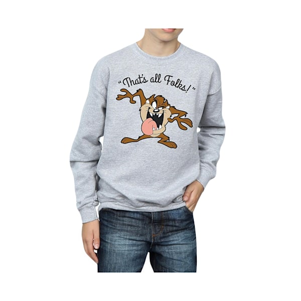 Looney Tunes Boys That´s All Folks Tasmanian Devil Sweatshirt 1 Sports Grey 12-13 Years