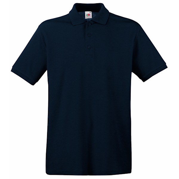 Fruit Of The Loom Premium Herr Kortärmad Poloskjorta S Deep N Deep Navy S