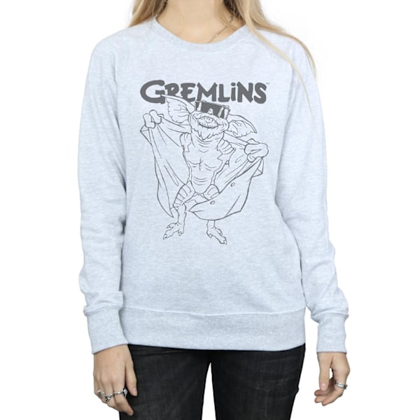 Gremlins Dam/Damer Spike´s Glasögon Sweatshirt M Heather Gre Heather Grey M