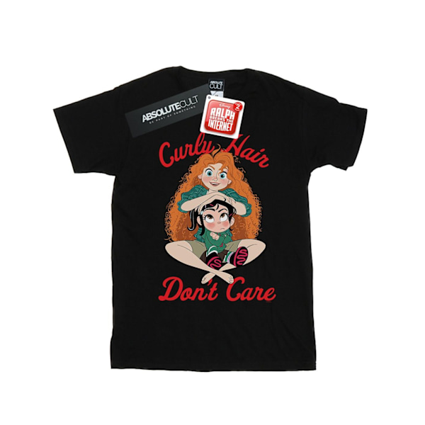 Disney Girls Wreck It Ralph Merida Och Vanellope Bomull T-shirt Black 5-6 Years