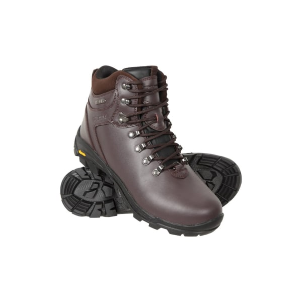 Mountain Warehouse Mens Latitude Extreme Läder Vandringskängor Brown 6 UK