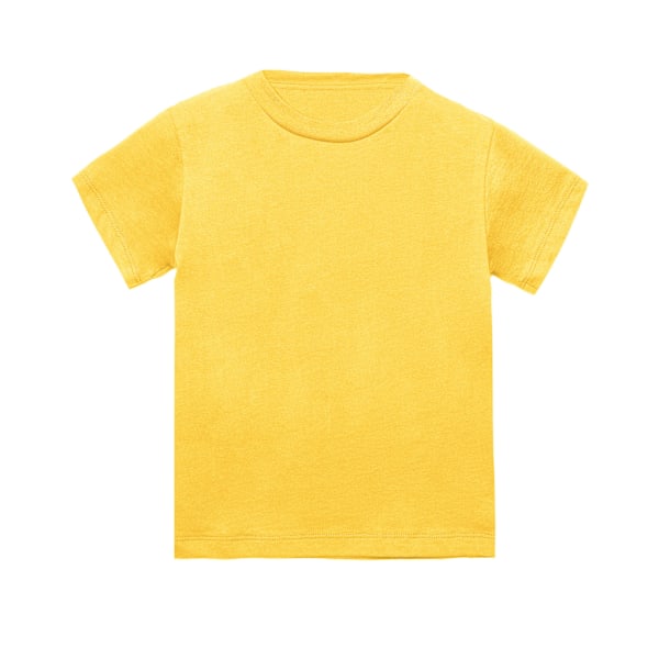 Bella + Canvas Toddler Jersey Kortärmad T-shirt (2-pack) Yellow 2 Years