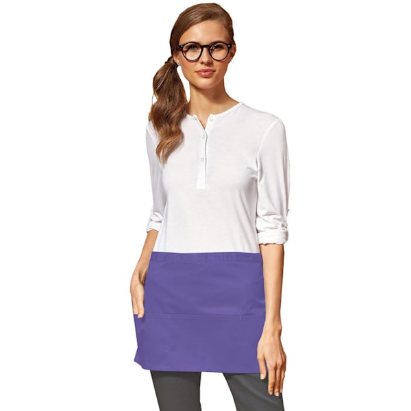 Premier Dam/Kvinnors Färger 3 Fickor Förkläde / Arbetskläder En Storlek Purple One Size