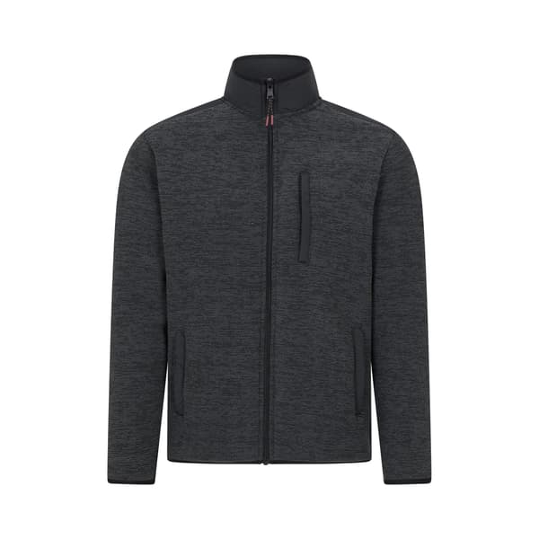 Mountain Warehouse Hayfield Heldragen Fleecejacka med Fuskpälsfoder för Herr Charcoal S