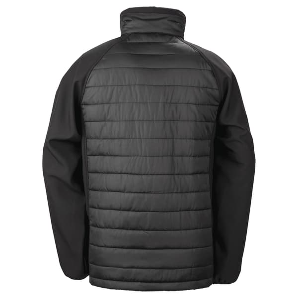 Result Unisex Vuxen Compass Softshell Padderad Jacka 3XL Svart/Grå Black/Grey 3XL