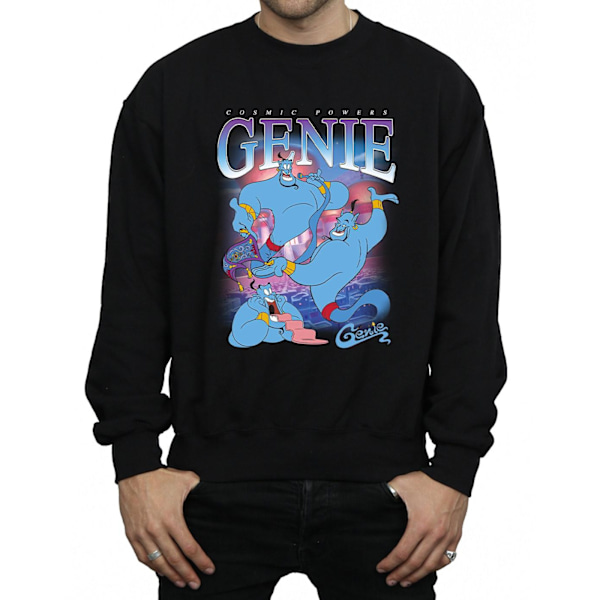 Disney Herr Aladdin Genie Montage Sweatshirt XL Svart Black XL