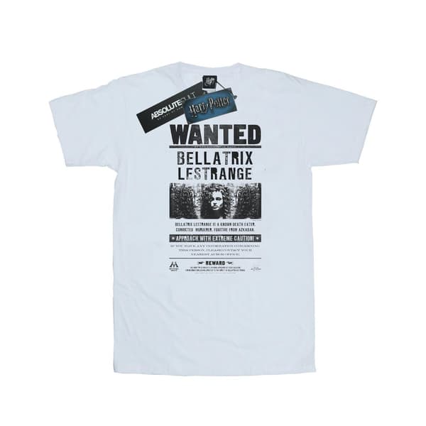 Harry Potter Dam/Dam Bellatrix Lestrange Efterlyst Affisch Co White 3XL